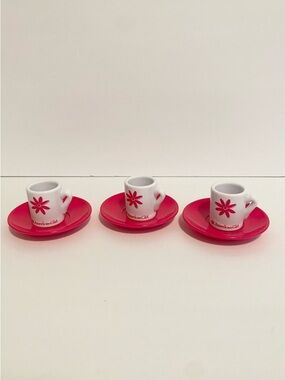 American Girl Mug Set Tea Saucer Bakery Cafe Playset 18” Doll Lot Accessories